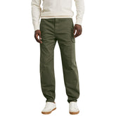 Casual Straight-Leg Cargo Pants For Men – Loose Fit Trousers With Pockets